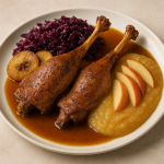 Goose Legs with Apple Sauce