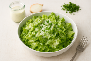 Green Lettuce with Sweet Dressing