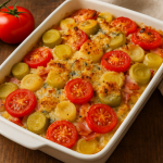 Leek and Tomato Gratin