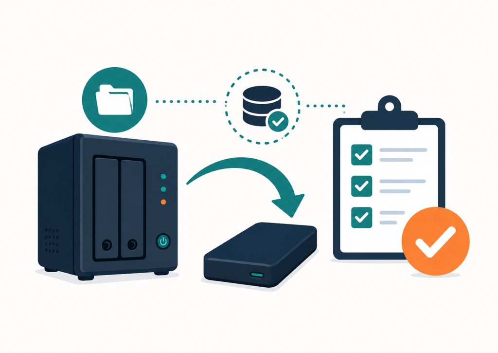 Tech backup and verification process
